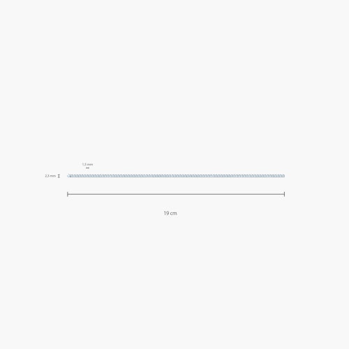 Bransoletka tenisowa Share Your Love 2,3mm: białe złoto, diamenty